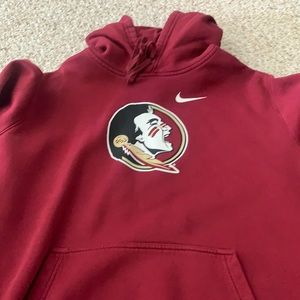FLORIDA STATE SEMINOLES XXL NIKE HOODIE MAROON